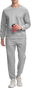 Conjunto Deportivo Informal de Poliéster y Algodón con Chaqueta y Pantalones, Transpirable, de Secado Rápido, Ecológico, Resistente al Viento y Ligero para Entrenamiento - Product Image 2