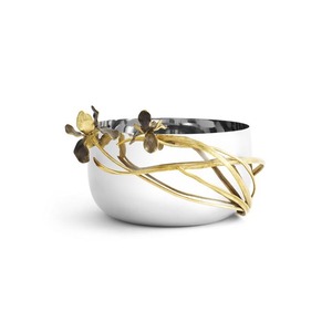 Juego de Servir Frutos Secos de Acero Inoxidable Pulido Hecho a Mano, Sostenible y de Primera Calidad, Centro de Mesa Elegante con Diseño de Mariposa, Lujoso - Product Image 1