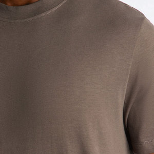 Men's Plain Cotton <b>Tshirt</b> Oneck Short Sleeve Trendy Design Solid Color Casual Wear Oversized Drop Shoulder Men Solid <b>Tshirt</b> 2026 - Product Image 4