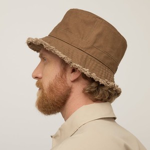 Sombrero de Pescador de Lona Marrón para Hombre, Hecho a Medida, con Borde Deshilachado, Casual, para Primavera/Verano, Talla 56-58CM, Unisex, Estilo Denim - Product Image 3