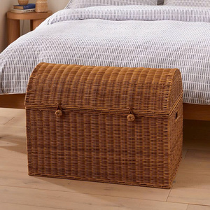 Cesta de Almacenamiento Rectangular Tejida de Seagrass, Estilo Bohemio, Ecológica, para Ropa de Dormitorio, Uso Doméstico Resistente, Capacidad de Carga de 5-10 kg - Product Image 3