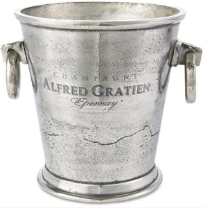 ถังน้ำแข็งทองแดงตีขึ้นรูปด้วยมือ ทนทาน พร้อมซับในสแตนเลส ดีไซน์หรูหรา ป้องกันการเกิดคราบ สำหรับแช่แชมเปญและไวน์ เหมาะสำหรับบาร์ในบ้าน - Product Image 1