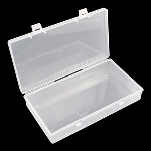 Set di 4 Contenitori Rettangolari in Plastica Trasparente con Coperchio a Cerniera 6,1 X 3,3 X 1,18 Pollici per Perline e Piccoli Oggetti Artigianali - Product Image 1