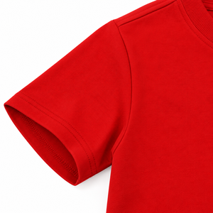 <b>Mens</b> <b>Red</b> Plain Cotton T <b>Shirt</b> Short Sleeve Crew Neck Casual Regular Fit Basic Tee - Product Image 4