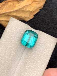 Tourmaline naturelle, pierre précieuse bleue de coupe fantaisie, pierre brute pour la fabrication de bagues et de pendentifs, bijoux en cristal - Product Image 6