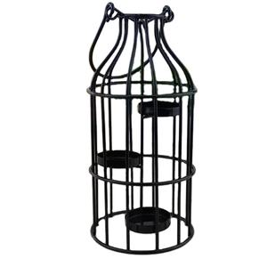 ภาชนะบรรจุเทียนเปล่าขนาดใหญ่แบบนูนภาชนะใส่เทียนเซรามิกขนาดใหญ่พิมพ์ลายของขวัญสีดำ - Product Image 1