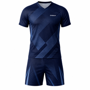 Uniforme de football personnalisé 100% polyester 220GSM pour hommes, séchage rapide, évacuation de l'humidité, respirant, impression par transfert thermique - Product Image 5