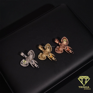Luxury Iced Pendant With Moissanite Diamond 925 Sterling Silver Hip Hop <b>Rope</b> <b>Chain</b> Jewelry - Product Image 1