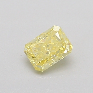 Diamant de laboratoire CVD de 0,32 ct, jaune vif fantaisie, taille radiant, pureté VS1, en vrac, pour la fabrication de bijoux - Product Image 1
