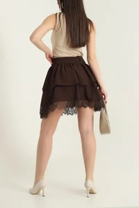 Falda para Mujer, Nuevo Estilo, Mejor Diseño, Falda y Pantalones Cortos para Mujer, Estampado Estilo Verano, Faldas de Cintura Alta para Mujer en Colores Sólidos a Precio Económico - Product Image 3