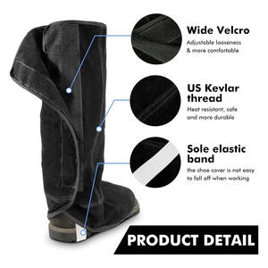 Cubrezapatos de Soldadura de Cuero Vacuno de Alta Resistencia y Calidad Premium, Todas las Tallas, Ropa de Trabajo, Protección y Seguridad en Venta - Product Image 4