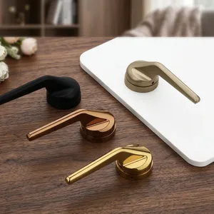 Modern Door <b>Handles</b> Minimalist Design Brass Black Gold Finish Easy Installation For Home Office Interior Wooden Doors - Product Image 2