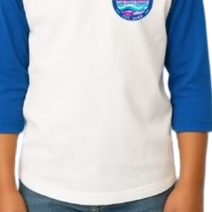 Boy's <b>White</b> and Blue Baseball Shirt Casual Three Quarter Sleeve Raglan <b>Tee</b> Everyday Comfortable Lifestyle Clothing Top - Product Image 6