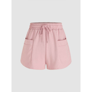 Men's <b>White</b> <b>Linen</b> Drawstring Shorts Mid Waist Casual Short Shorts Breathable Woven Solid Style - Product Image 5