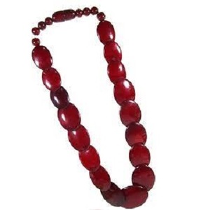 Collar MOON RISE CRAFT Hecho a Mano con Cuentas de Resina Clásicas Plateadas en Forma de Candado, Unisex, Regalo para Fiestas y Bodas, Hecho en Uttar Pradesh - Product Image 3