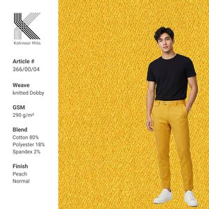 Fabricant en gros Kohinoor Mills Limited Tissu Dobby tricoté 290 g/m² Viscose/Polyester Respirant Antistatique Extensible - Product Image 1