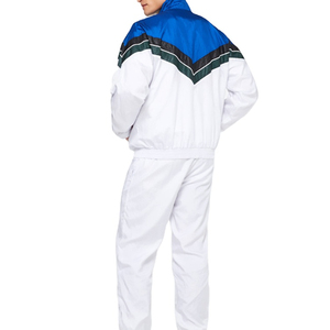 Training <b>Jogging</b> Wear Nylon Tracksuits for Men Custom Logo Zipper Jogger <b>Suits</b> Set 2 Piece Men's Windbreaker Tracksuit - Product Image 4