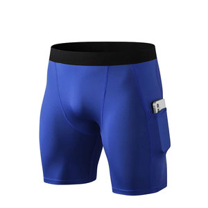 New Mens Compression Running Shorts Solid Base <b>Layer</b> Tights Gym Fitness Sport Workout Shorts Male Legging Pocket - Product Image 4