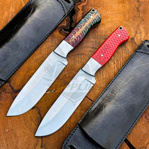 Cuchillo de Caza y Camping de Acero Inoxidable 12C27 Forjado a Mano, Hoja Recta de Alta Calidad, Personalizable OEM ODM, 58 HRC - Product Image 1