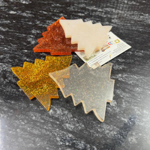 Personnalisable Moderne Suspendu Arbre Ornement Résine Sublimation DIY Noël Décor À La Maison Ornement De Vacances pour Décorations De Noël - Product Image 5