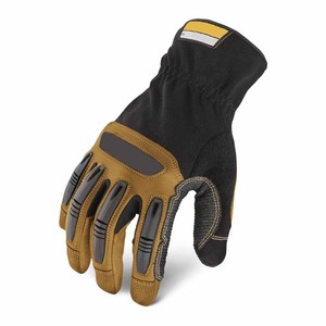 Gants de mécanicien en cuir de chèvre, haute performance, résistants à la chaleur, protection au travail, sécurité des mains, durabilité industrielle - Product Image 1