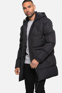 Veste matelassée en duvet de canard léger de qualité supérieure avec capuche pour homme, veste matelassée unie, grande taille - Product Image 4