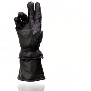 Samroz Sports Gants de moto pour hommes, doublure thermique amovible à fermeture éclair, manchette longue - Product Image 3