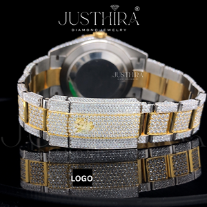 Relojes de Pulsera de Cuarzo de Lujo para Hombre, Modernos y Elegantes, con Diamantes Moissanite, del Mejor Proveedor Indio, Precio de Fábrica - Product Image 5