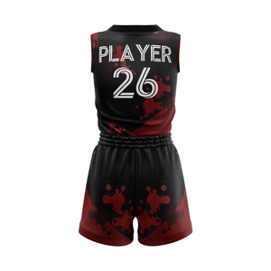 ชุดบาสเก็ตบอล LUUK แบบสั่งทำพิเศษ พิมพ์ลายแบบซับลิเมชั่น คอวี แขนกุด สำหรับเด็กผู้หญิง ไซส์พลัส ระบายอากาศได้ดี ซับเหงื่อ คุณภาพสูง - Product Image 5