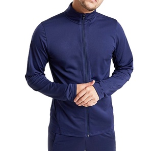 ชุดวิ่งจ๊อกกิ้งและกางเกงสำหรับใส่ไปยิมชุดวอร์มเต็มตัวสำหรับผู้ชายลายทางเรียบๆโลโก้ออกแบบได้ตามต้องการ - Product Image 2