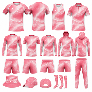 Último Paquete de Uniformes Deportivos de Fútbol para Entrenamiento: Camiseta, Pantalones Cortos, Chaqueta de Entrenador con Cierre de Cremallera y Mochila - Product Image 4