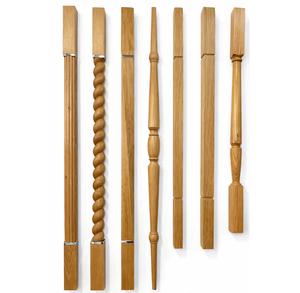 Balaustres de Madera de Roble Rojo, Diseño Espiral, Ecológicos y Duraderos para Escaleras y Balcones Modernos y Tradicionales - Product Image 2