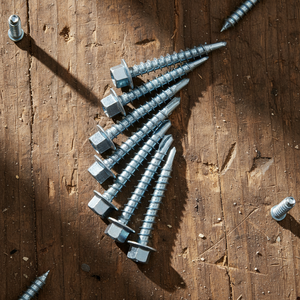 Vis autoperceuses PDC Modèle 14 à tête hexagonale avec pointe TEK, classe 4.8 6.8, filetage grossier, acier au carbone zingué, en pouces - Product Image 1