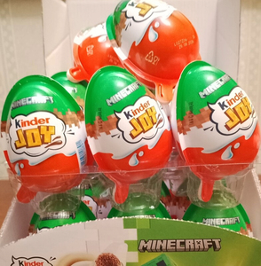 Huevos de Chocolate Sorpresa Kinderr Joy Minecraft, Paquete de 36 Unidades, 20g Cada Uno, Juguete para Niños en el Interior, Regalo de Golosinas Dulces, Suministro al por Mayor - Product Image 1