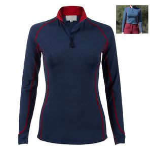 เสื้อซับในผู้หญิง OEM Suplex ไซส์ใหญ่ ทรงเข้ารูป แขนยาว คอกลม ปักลาย ป้องกันรอยยับ ระบายอากาศได้ดี เหมาะสำหรับออกกำลังกาย - Product Image 1