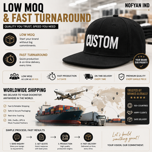 Gorras Personalizadas con Visera Recta al por Mayor, Fabricante de Gorras de Béisbol Premium con Visera Plana, OEM ODM, Gorra Snapback con Bordado de Logotipo Personalizado - Product Image 4