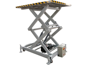 Plateforme élévatrice à ciseaux hydraulique alimentée par courant alternatif, équipement de levage de palettes avec stabilisateurs, capacité de charge personnalisable - Product Image 5