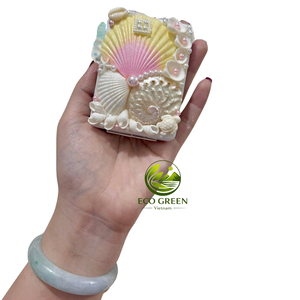 Decorative Seashell Pocket <b>Mirror</b> <b>Compact</b> Makeup <b>Mirror</b> Handmade Gift for Women Wedding Favor Party Favor - Product Image 2