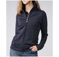 Kaus Wanita Berkuda Bordir Pakaian Berkuda Wanita Yang Dipersonalisasi Berkuda Kerah Berdiri Sweater Hoodie Ritsleting