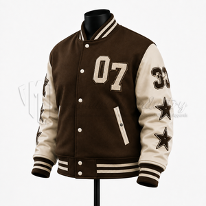 Veste universitaire personnalisée pour homme, veste Letterman, veste bomber en laine avec patchs brodés, veste de baseball personnalisée - Product Image 3