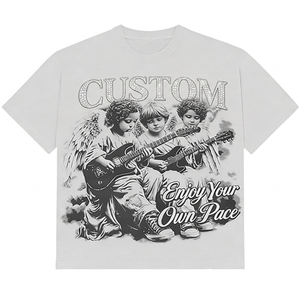 Glory Custom Oversized Acid Wash DTG Printed T Shirt 100% Cotton Fabric Drop Shoulder T Shirts Trending Designs For Unisex Wear - Product Image 1