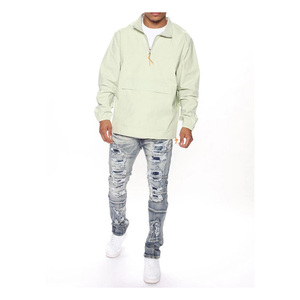 Wholesale Rate <b>Men</b> Anorak Windbreaker <b>Jackets</b> Custom <b>Men</b> <b>Pullover</b> Hooded Anorak <b>Jackets</b> - Product Image 2
