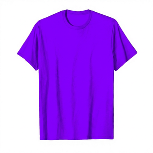 <b>Men's</b> Solid <b>Navy</b> <b>Blue</b> Short Sleeve <b>T</b>-<b>Shirt</b> 100% Cotton O-Neck Oversized Fit Casual Jersey Knitted Blank Design Eco-Friendly - Product Image 3