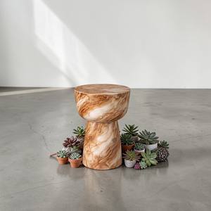 High Quality Luxury Marble Side <b>Table</b> End <b>Table</b> Minimalist Hourglass <b>Stool</b> Living Room Furniture Bedroom Hotel Coffee <b>Table</b> - Product Image 5
