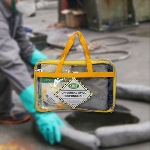 ชุดอุปกรณ์ดูดซับสารเคมีรั่วไหลอเนกประสงค์ 10 ลิตร พร้อมถุงผ้านุ่ม ถังทนทาน แผ่นดูดซับ และถุงซับสารเคมี สำหรับการตอบสนองเหตุฉุกเฉิน - Product Image 3