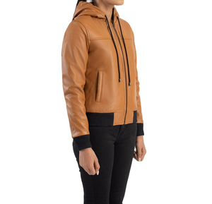 Wholesale Fashionable Outdoor Leather Jacket for Woman Women Winter Short Leather Jacket Most Selling Product - Product Image 2