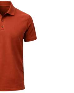 Camiseta Polo de Algodón para Hombre, Color Naranja Óxido, Corte Clásico, Manga Corta, Ropa Casual de Verano, Logotipo Personalizado, Fabricante OEM, Suministro al por Mayor - Product Image 4