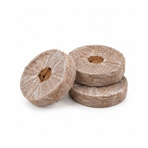 Pellets de Turba de Coco Natural Biodegradables Jiffy para Germinación de Semillas e Hidroponía, 42mm y 35mm - Product Image 1