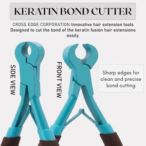 Cortador de Extensiones de Cabello de Acero Inoxidable, Alicates para Remover Extensiones de Queratina, Dientes Afilados, Agarre Antideslizante para Uso Profesional en Salón - Product Image 4