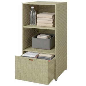 Portasciugamani e Armadietto Portaoggetti per Piscina con Ripiano per Organizzazione e Comodità - Product Image 5